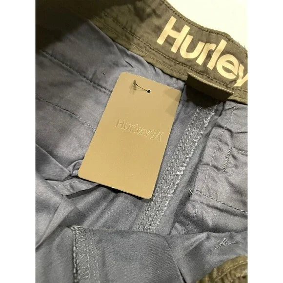 Hurley Men's Cotton Twill Walk Shorts Size 30 Navy Blue 10-Inch Inseam NWT - Picture 4 of 12
